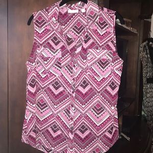Blouse - New York and co. Sleeveless Pink Blouse